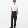 Broek met ton-sur-ton biezen