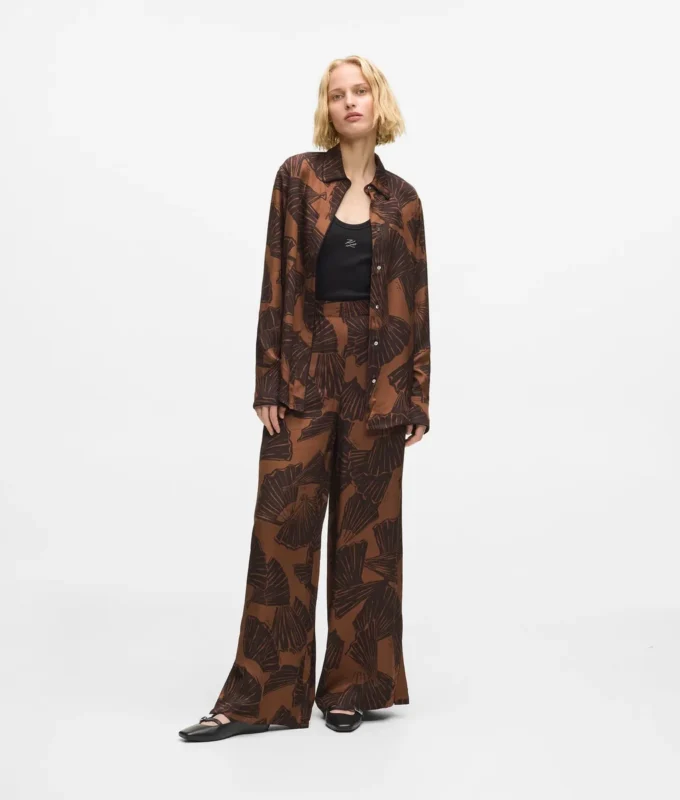 Broek met ventilatorprint
