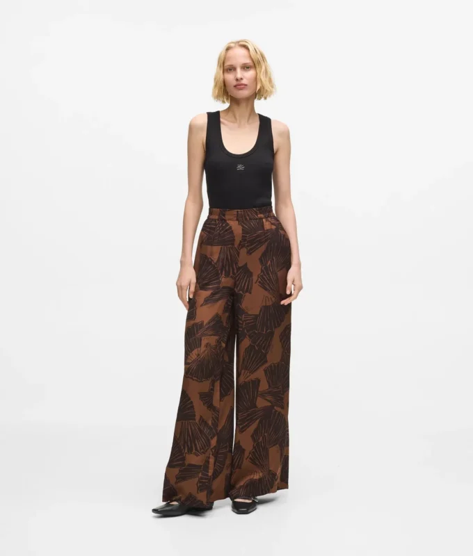 Broek met ventilatorprint