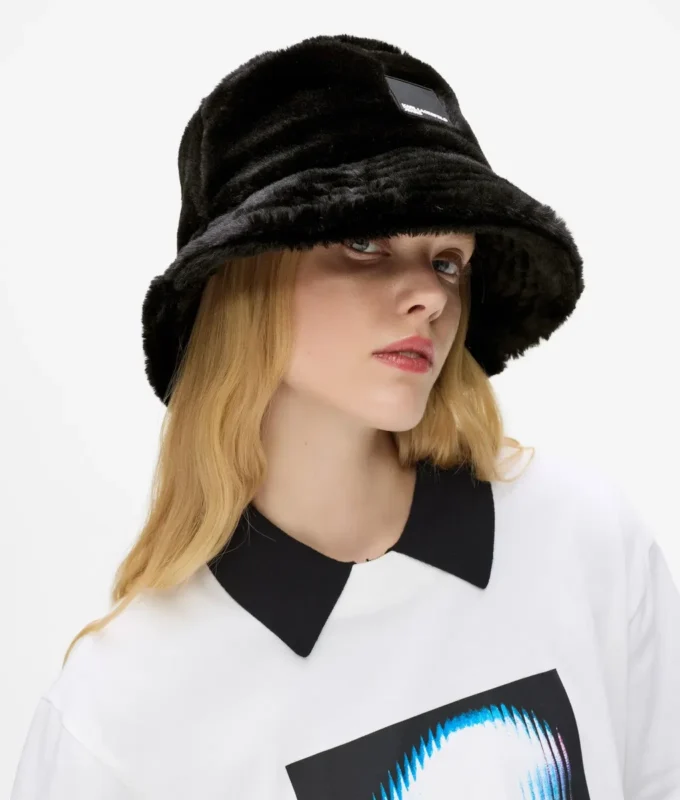 Bucket hat van imitatiebont