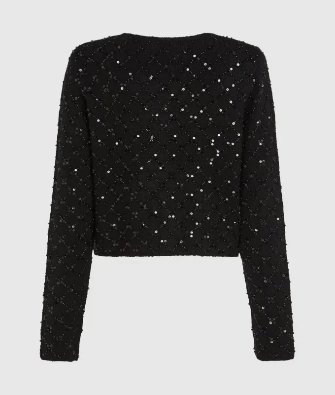 Cardigan met pailletten