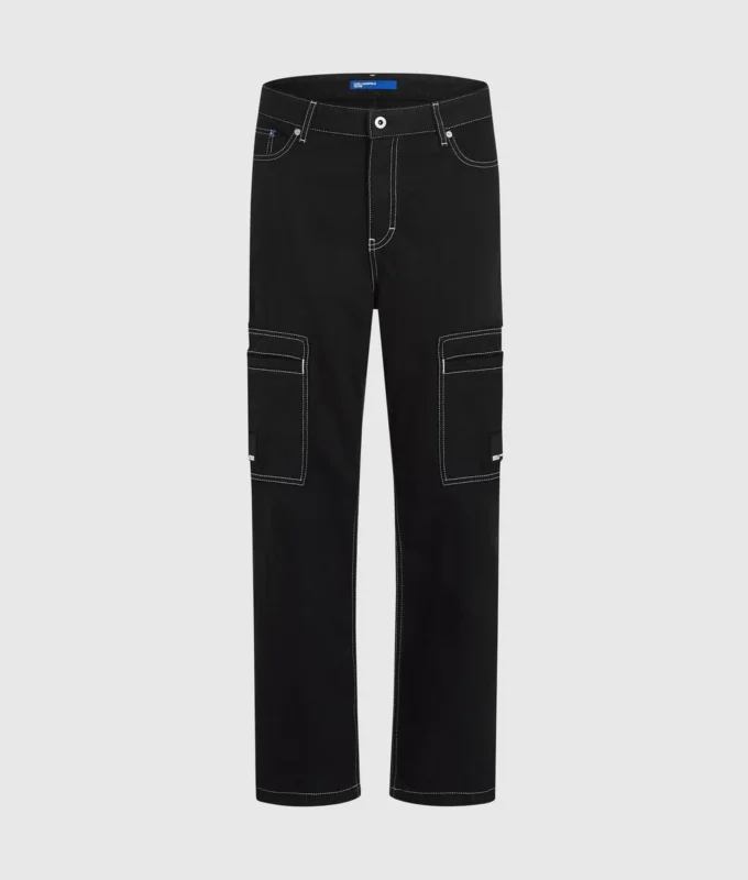 Cargobroek met contrasterende stiksels