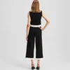 CONTRAST PIPING GEBREIDE BROEK