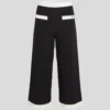 CONTRAST PIPING GEBREIDE BROEK