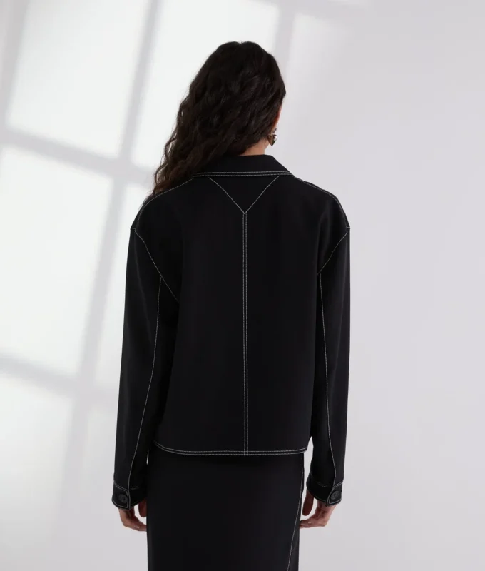 CONTRAST STITCH JACKET