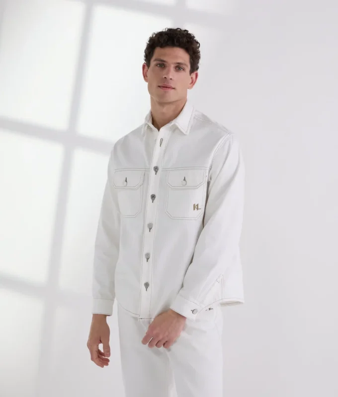 CONTRAST STITCH SHIRT