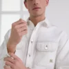 CONTRAST STITCH SHIRT