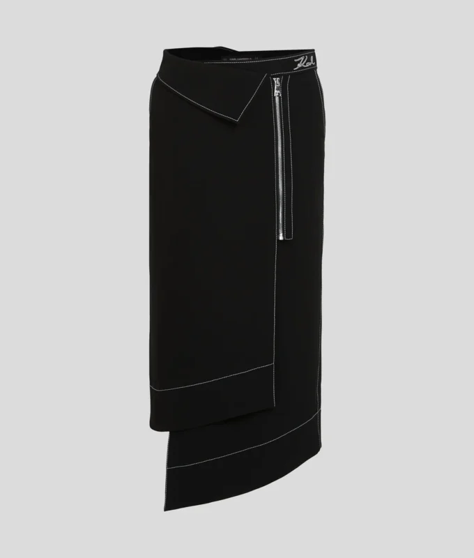 CONTRAST STITCH SKIRT