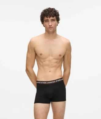 Contrasterende boxershorts met tailleband – 5-pack