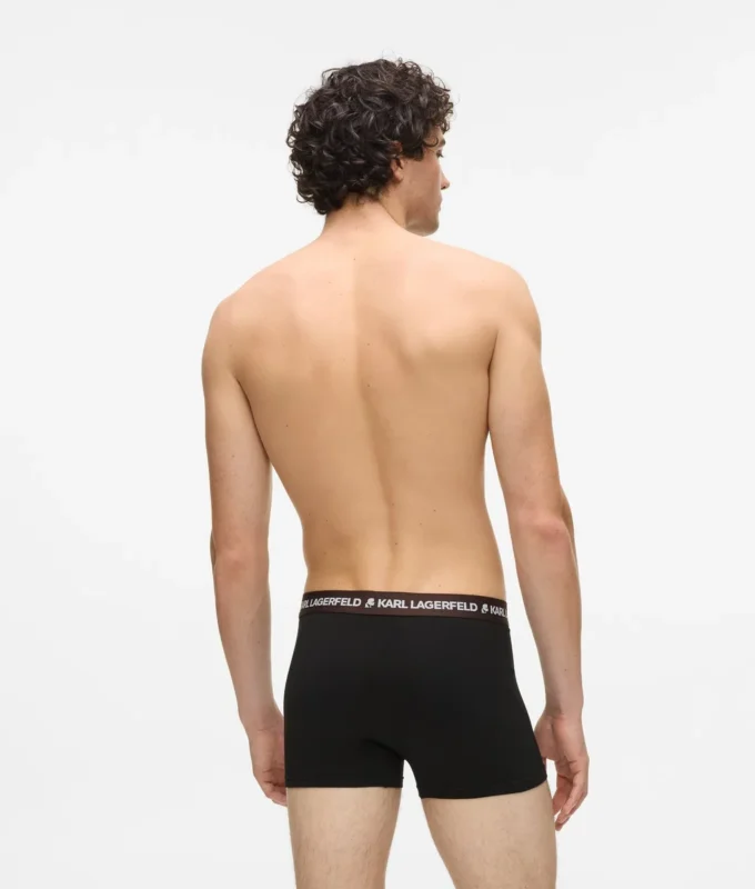 Contrasterende boxershorts met tailleband – 5-pack
