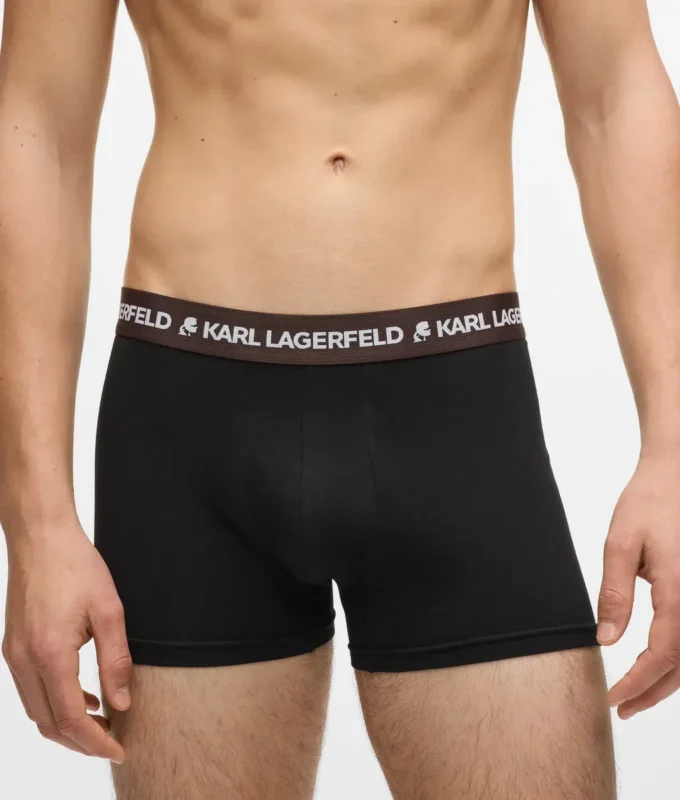 Contrasterende boxershorts met tailleband – 5-pack