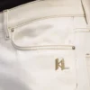 CONTRASTSTIKKING JEANS