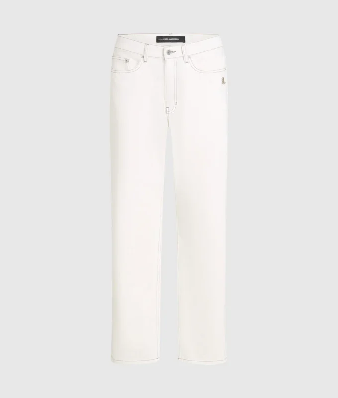 CONTRASTSTIKKING JEANS