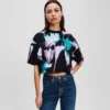 CROPTOP MET BLOEMENPRINT