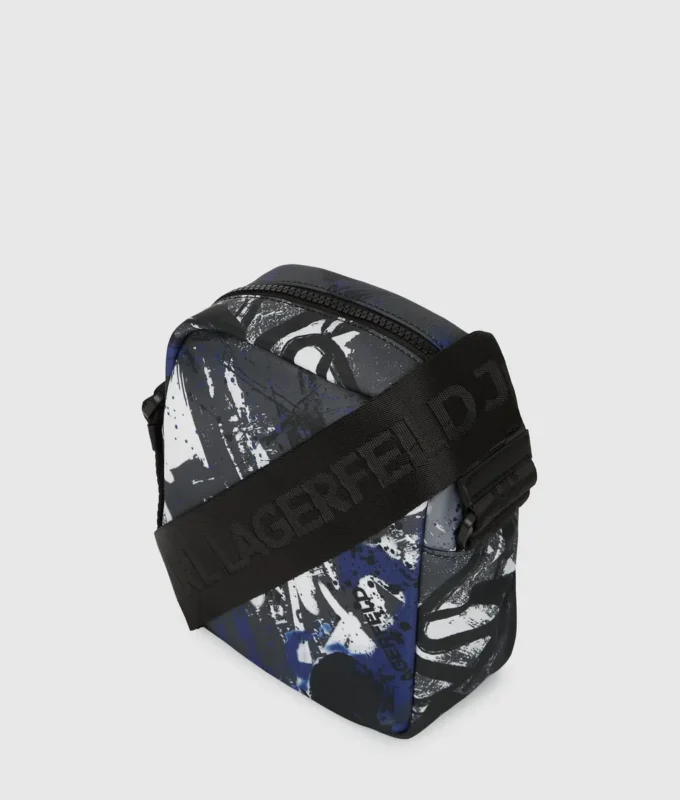 Crossbodytas met graffitiprint
