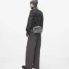 Crossbodytas van gewassen denim