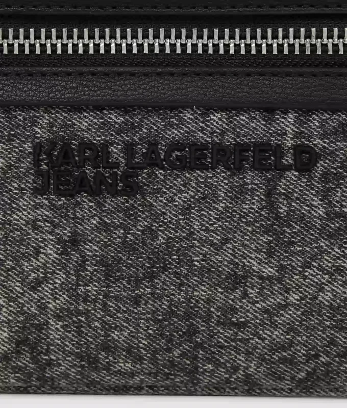 Crossbodytas van gewassen denim