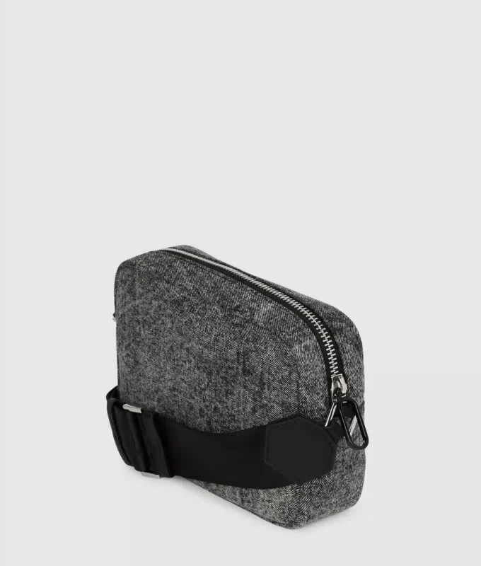 Crossbodytas van gewassen denim