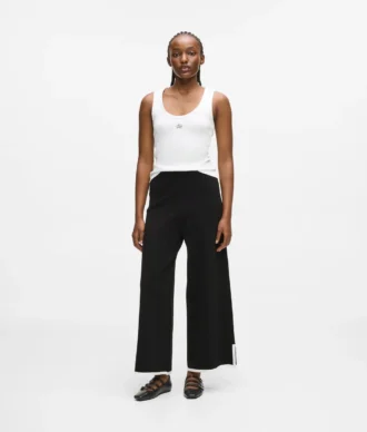 Culotte met contrasterende biezen