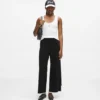 Culotte met contrasterende biezen