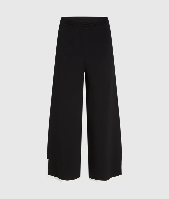Culotte met contrasterende biezen