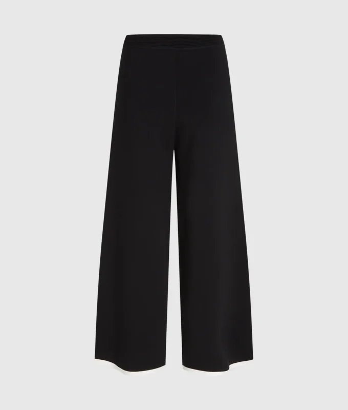 Culotte met contrasterende biezen