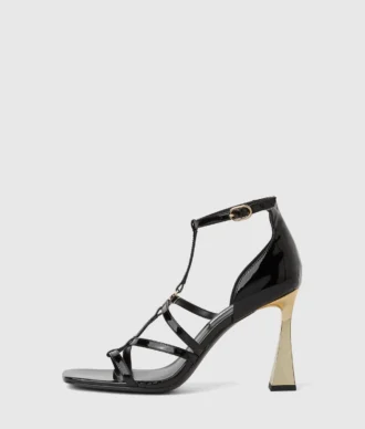 Debutante sandalen met hak en bandjes