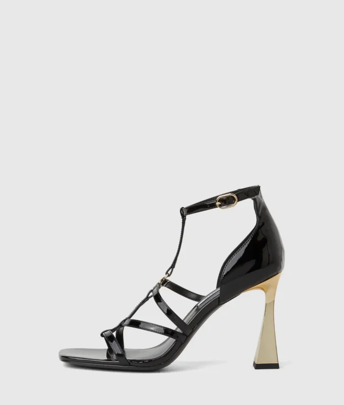 Debutante sandalen met hak en bandjes