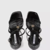Debutante sandalen met hak en bandjes