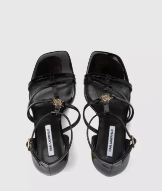 Debutante sandalen met hak en bandjes