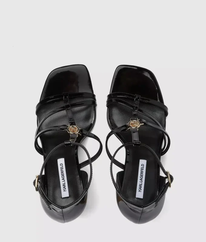 Debutante sandalen met hak en bandjes