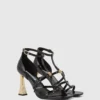 Debutante sandalen met hak en bandjes