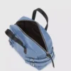 Denim bowlingtas met gesp