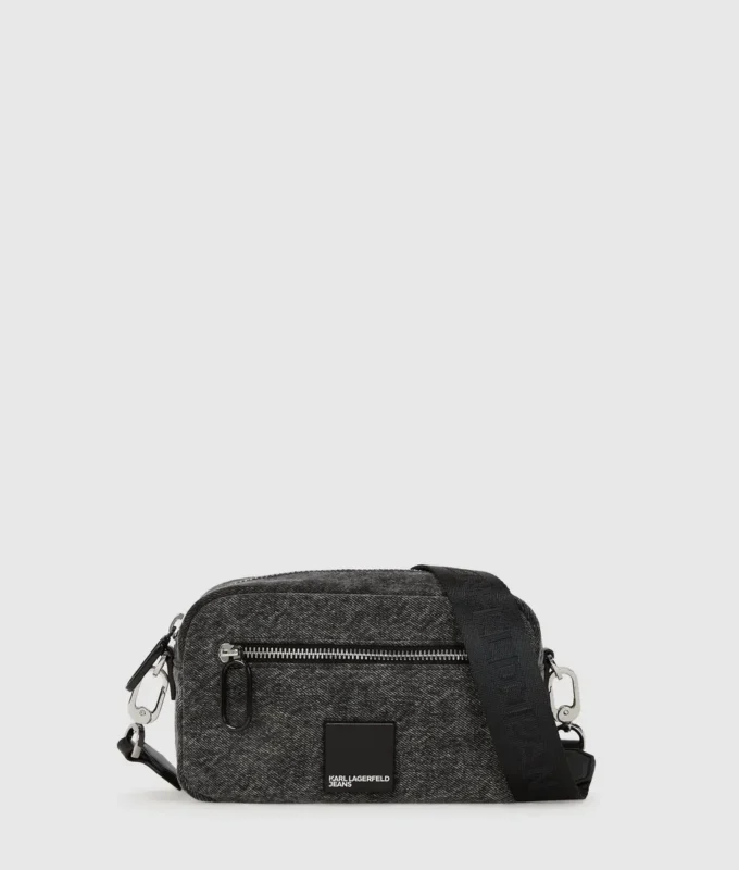 Denim crossbody cameratas