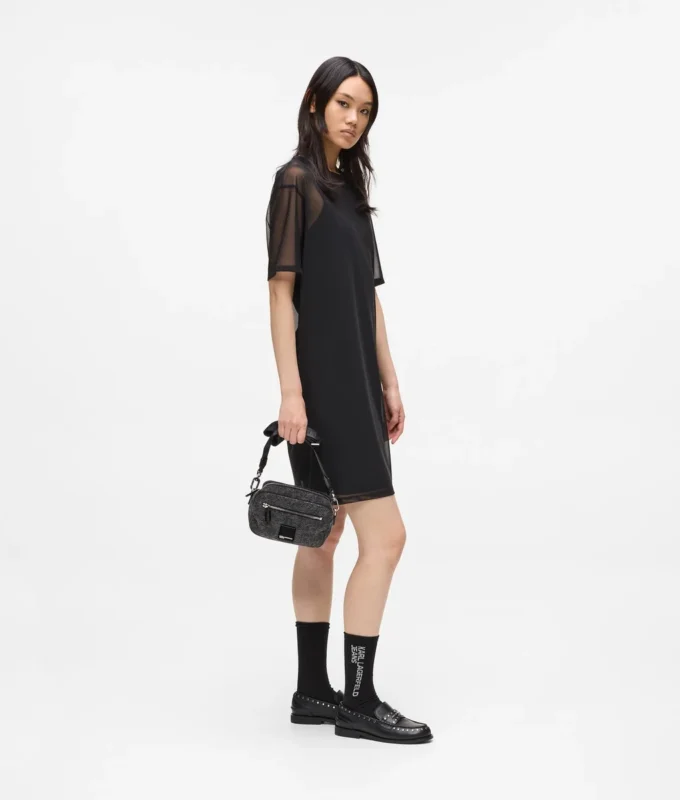 Denim crossbody cameratas