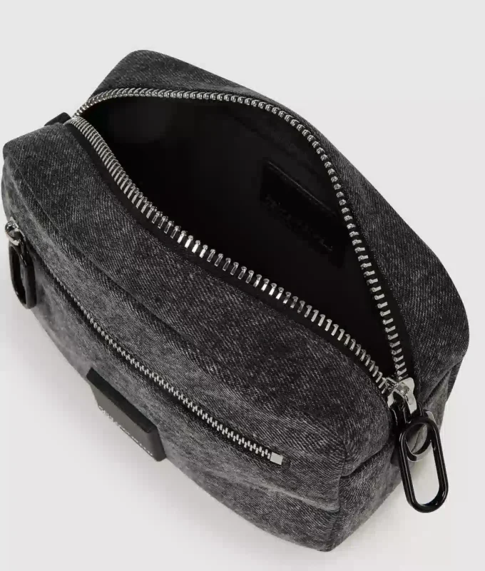 Denim crossbody cameratas