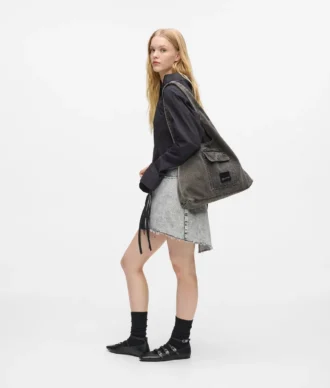 Denim hobo shopper