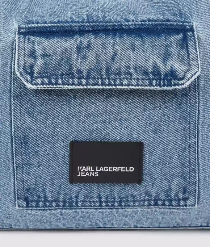 Denim hobo shopper