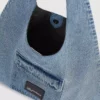 Denim hobo shopper