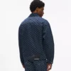 Denim jasje met all-over monogram
