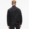 Denim jasje met all-over monogram