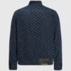 Denim jasje met all-over monogram