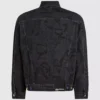 Denim jasje met all-over monogram
