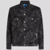 DENIM JASJE MET ALL-OVER PRINT