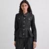 DENIM JASJE MET CONTRASTSTIKKING