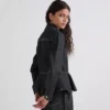 DENIM JASJE MET CONTRASTSTIKKING