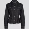 DENIM JASJE MET CONTRASTSTIKKING