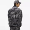 Denim jasje met verfeffect