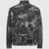Denim jasje met verfeffect