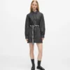 Denim jurk met ceintuur